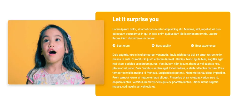 Bootstrap 5 Landing Page Content Design Block