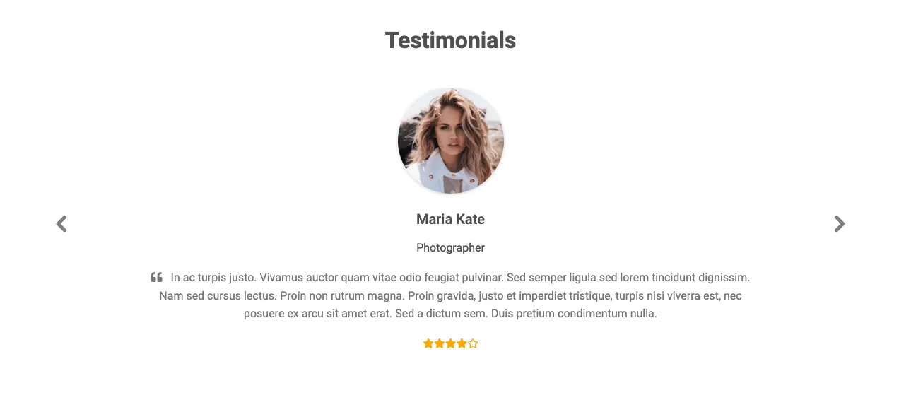 Bootstrap 5 Landing Page Testimonials Design Block