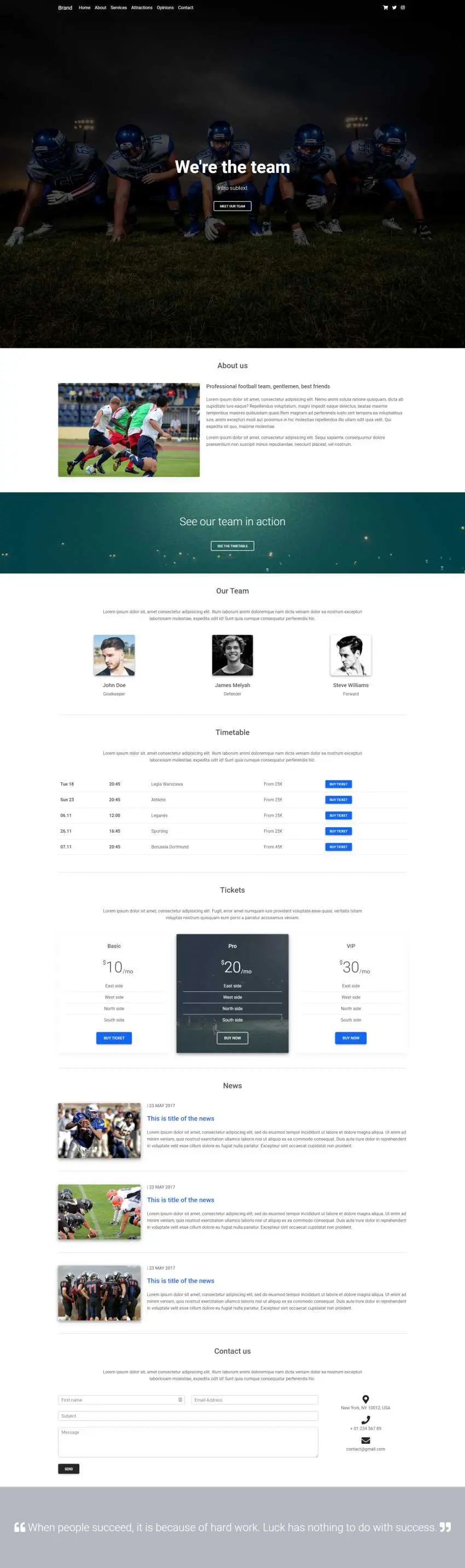 Bootstrap 5 Team Portfolio